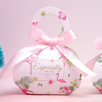 Wedding Creative Portable Paper Box Net Red Wedding Candy Bag Wedding Candy Gift Box