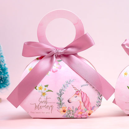 Wedding Creative Portable Paper Box Net Red Wedding Candy Bag Wedding Candy Gift Box