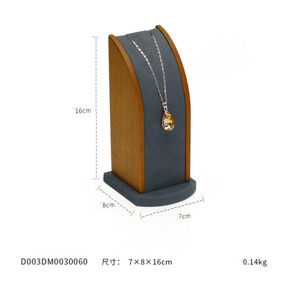 Jewelry Display Stand Factory Direct Necklace Pendant Curved Solid Wooden Jewelry - FLIPSTYLEZLLC