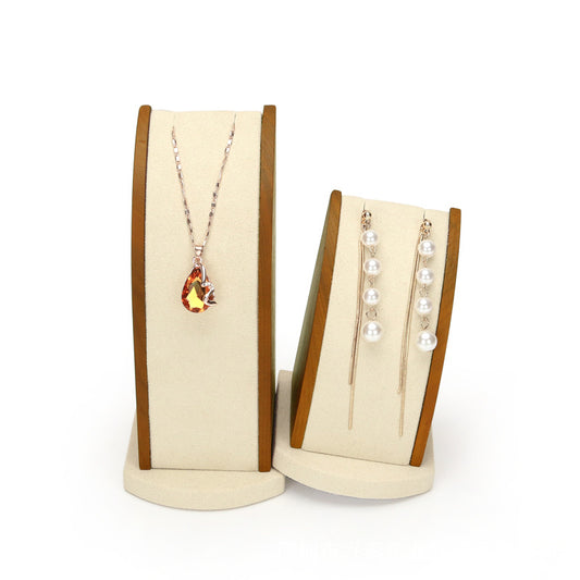 Jewelry Display Stand Factory Direct Necklace Pendant Curved Solid Wooden Jewelry - FLIPSTYLEZLLC