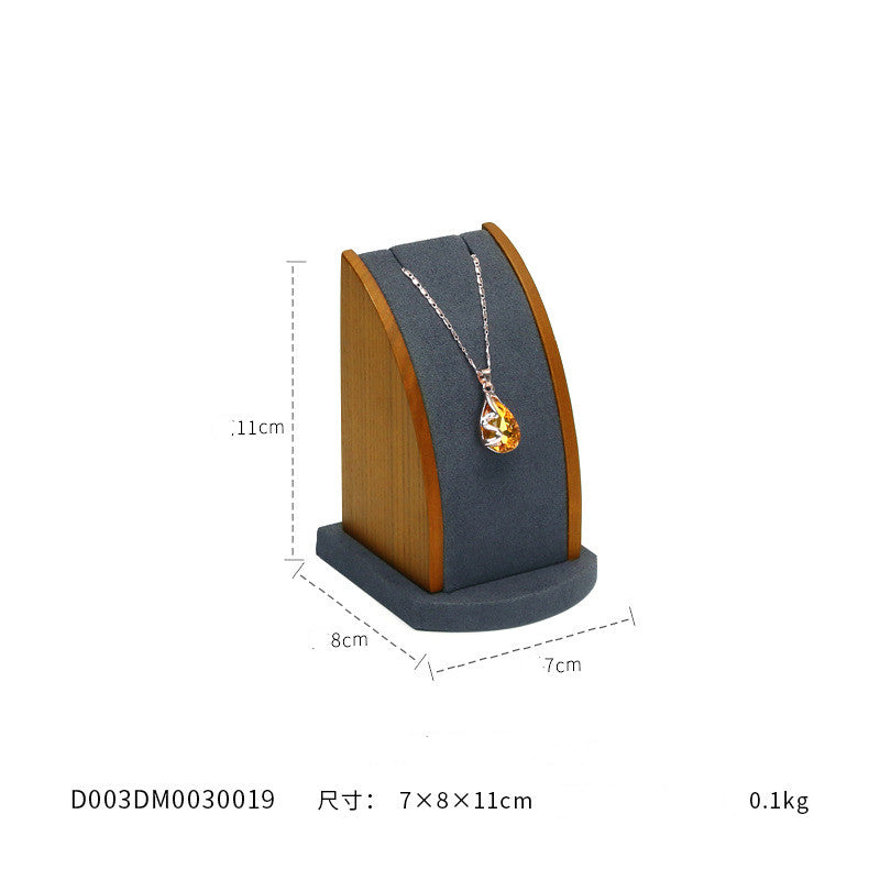 Jewelry Display Stand Factory Direct Necklace Pendant Curved Solid Wooden Jewelry - FLIPSTYLEZLLC