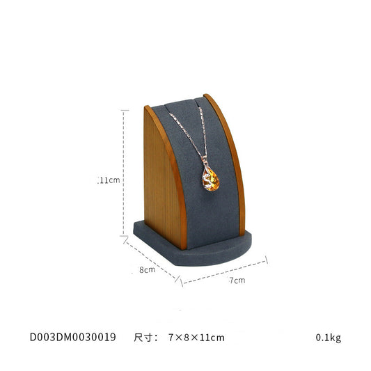 Jewelry Display Stand Factory Direct Necklace Pendant Curved Solid Wooden Jewelry - FLIPSTYLEZLLC