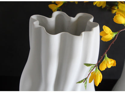 Model Room Living Room Entrance White Ceramic Biscuit Large Vase