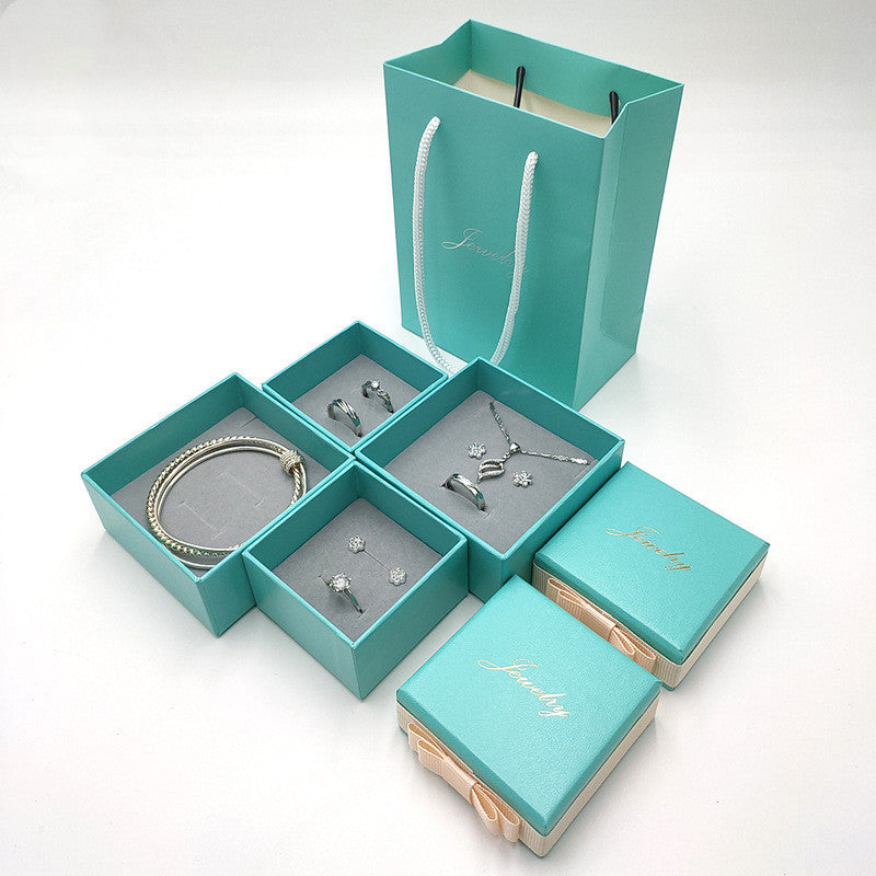 Blue Gift Box Bow Knot Bracelet Bracelet Box