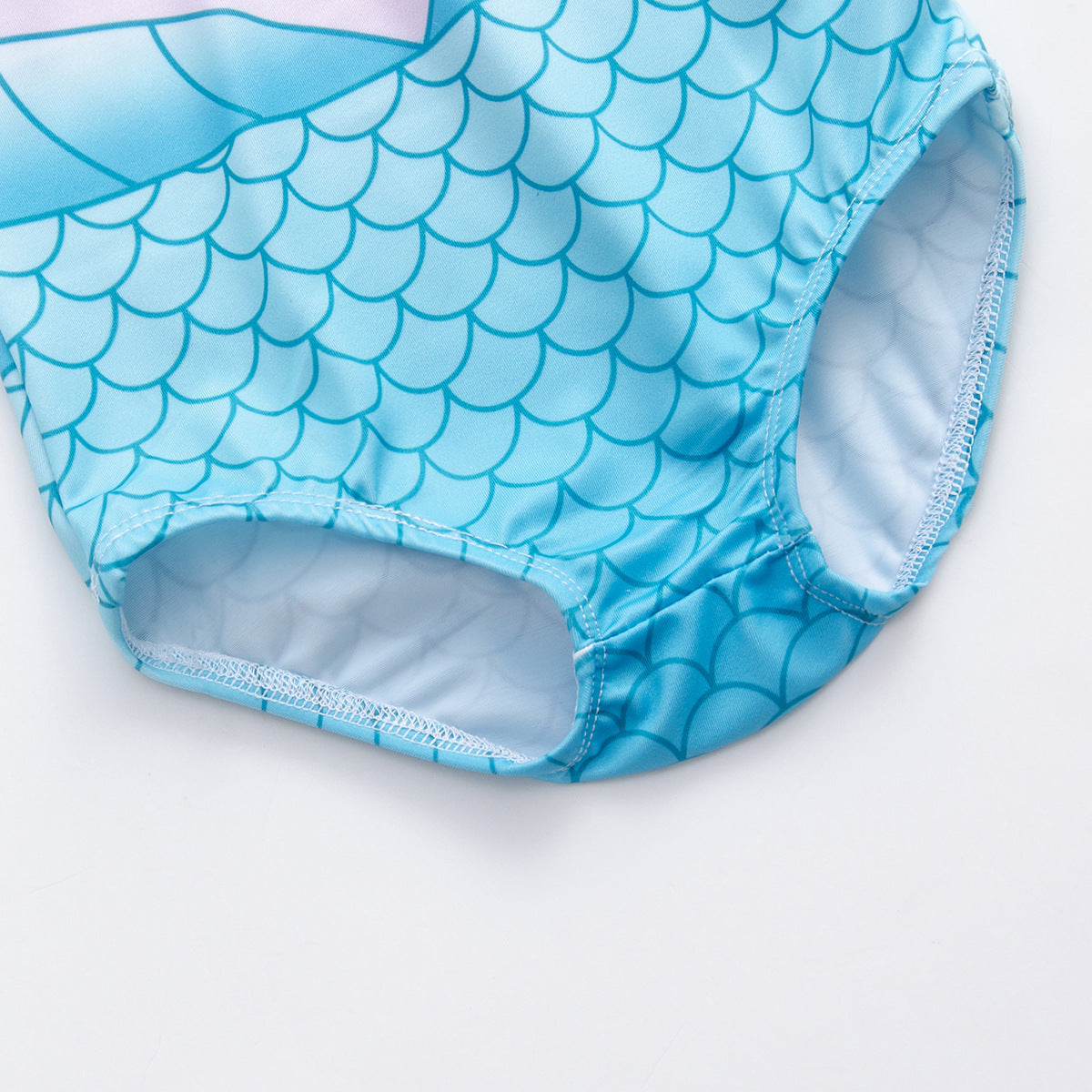 Fish Scale Print One-piece Swimsuit