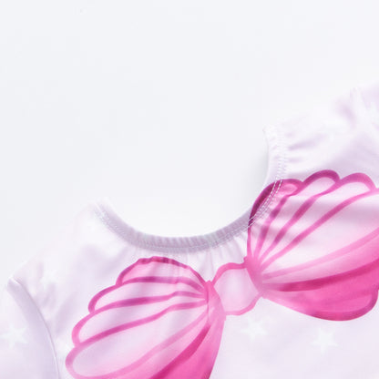 Fish Scale Print One-piece Swimsuit