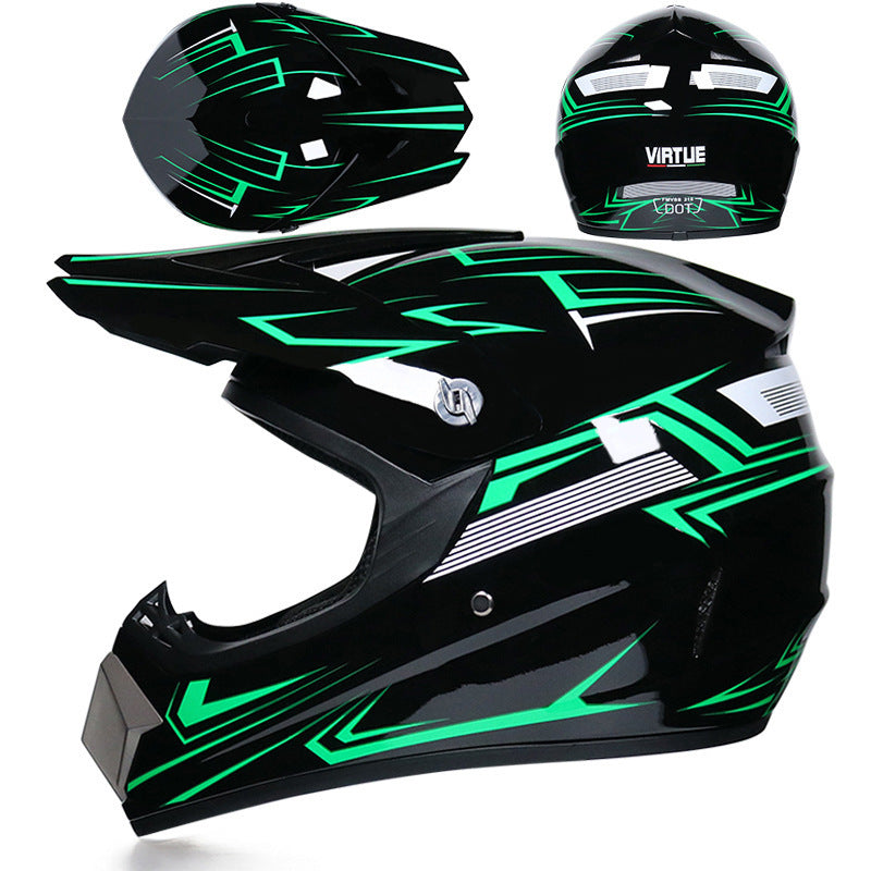 Small Off-road Helmet Racing Lightweight Mountain Full Face Helmet With Goggles