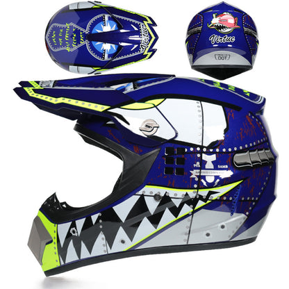 Small Off-road Helmet Racing Lightweight Mountain Full Face Helmet With Goggles