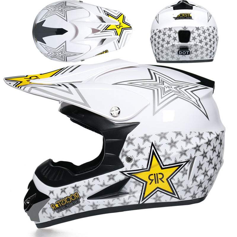 Small Off-road Helmet Racing Lightweight Mountain Full Face Helmet With Goggles