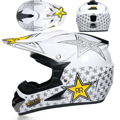 Small Off-road Helmet Racing Lightweight Mountain Full Face Helmet With Goggles