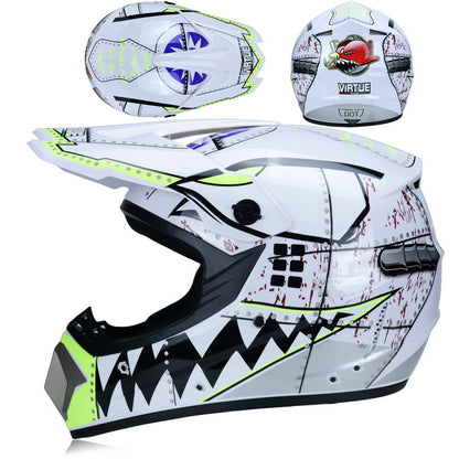 Small Off-road Helmet Racing Lightweight Mountain Full Face Helmet With Goggles