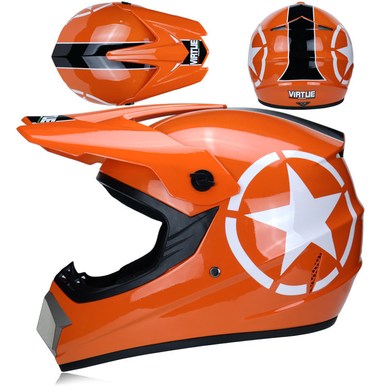 Small Off-road Helmet Racing Lightweight Mountain Full Face Helmet With Goggles