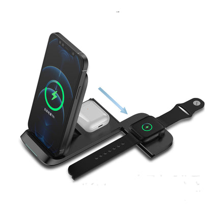 Three In One Foldable Wireless Charger Supports