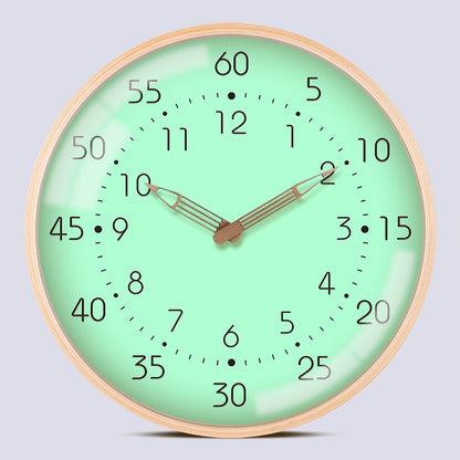 Children''s Learning Schedule Student''s Bedside Solid Wood Wall