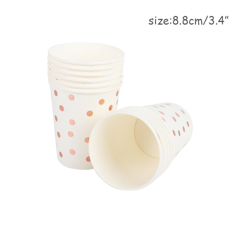 Disposable Tableware Set For Paper Plate Table