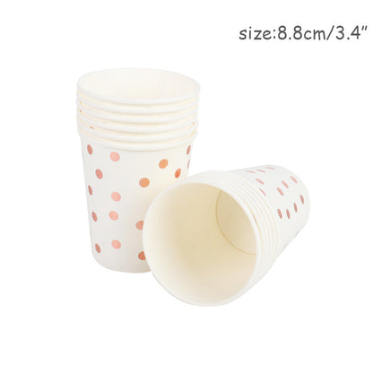 Disposable Tableware Set For Paper Plate Table