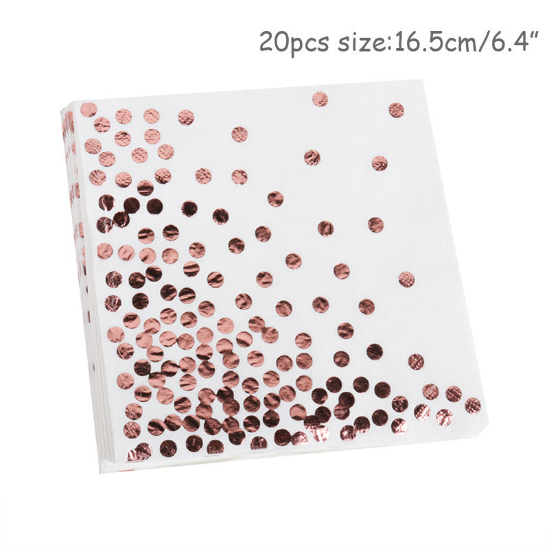 Disposable Tableware Set For Paper Plate Table