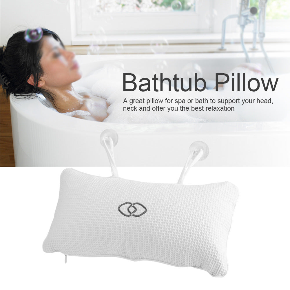 Built-in PVC Inflatable Bag Shower Pillow For Bathroom