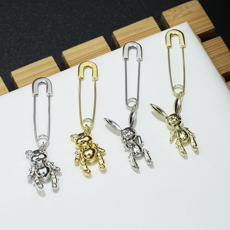 Deli Reba Girl''s Pin Earrings With Movable Limbs