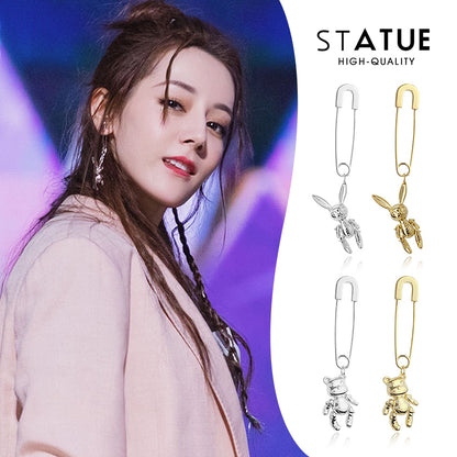 Deli Reba Girl''s Pin Earrings With Movable Limbs