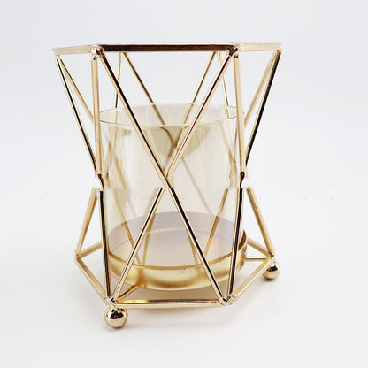 Nordic Light Luxury Dining Table Flower Arrangement Flower Decoration Glass