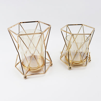 Nordic Light Luxury Dining Table Flower Arrangement Flower Decoration Glass