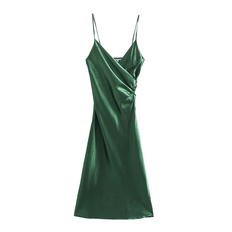 New Product Women's Sexy Pleated Decorative Underwear Style Casual Dress