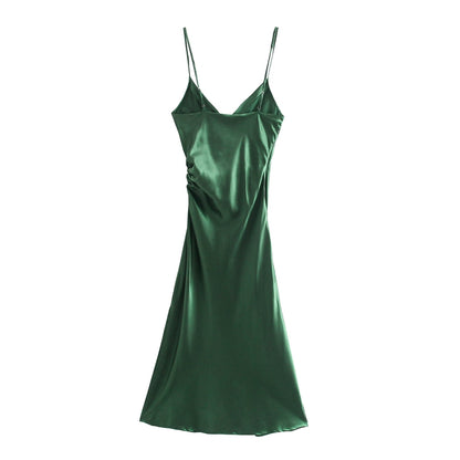 New Product Women's Sexy Pleated Decorative Underwear Style Casual Dress