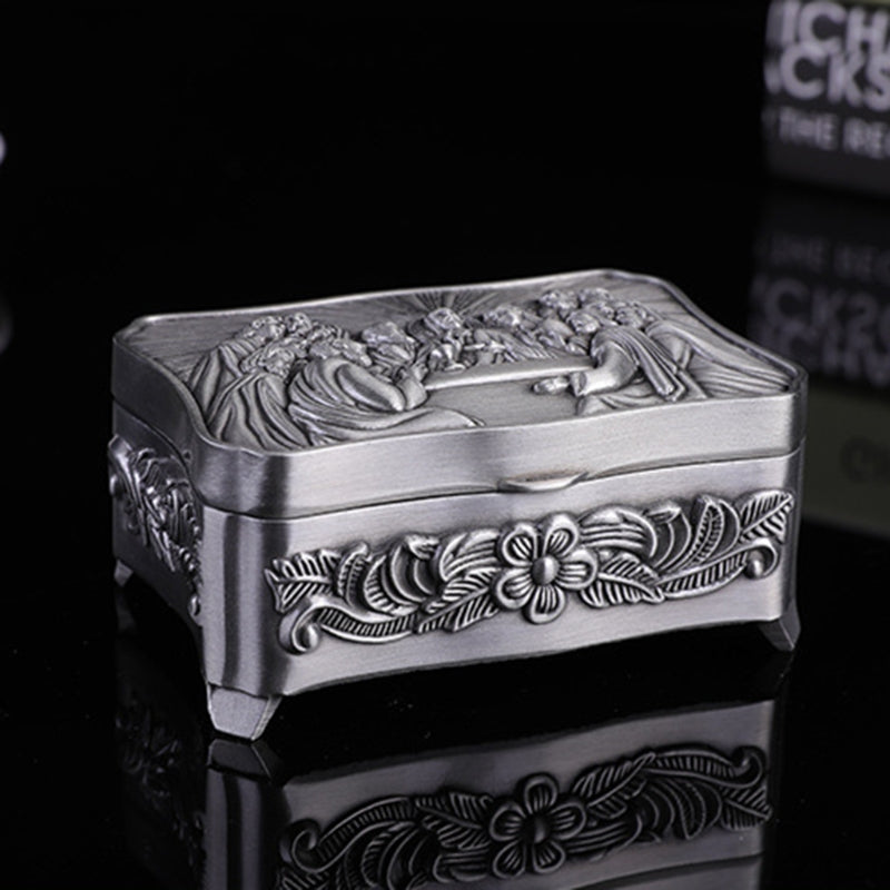 European-style Metal Jewelry Box Creative Retro Christian Small Jewelry Storage Packaging Gift Box