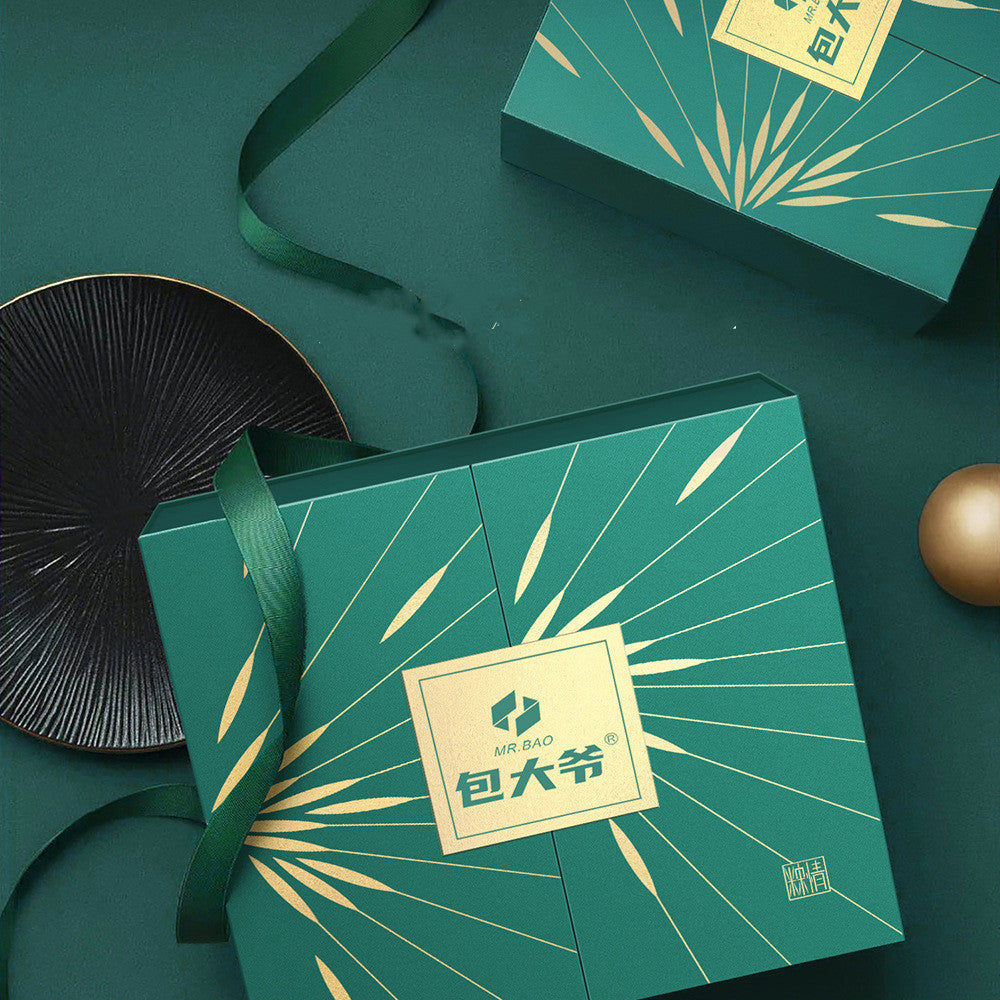 Zongzi Gift Box Empty Box Creative Double Door Folding Packaging
