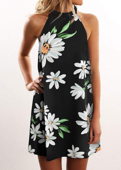 Women's Dress Summer New Product Printed Camisole Mid Length Skirt