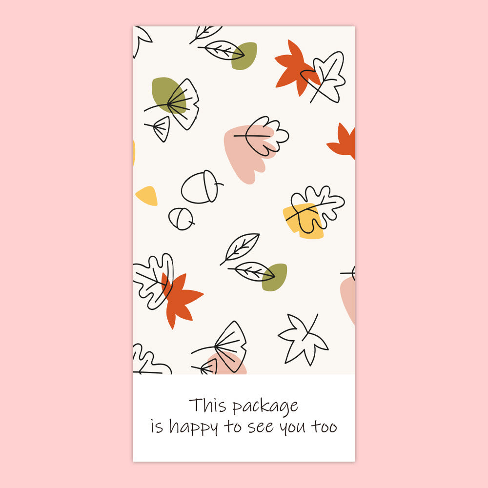 Green Leaf Rectangular Sticker Gift Box