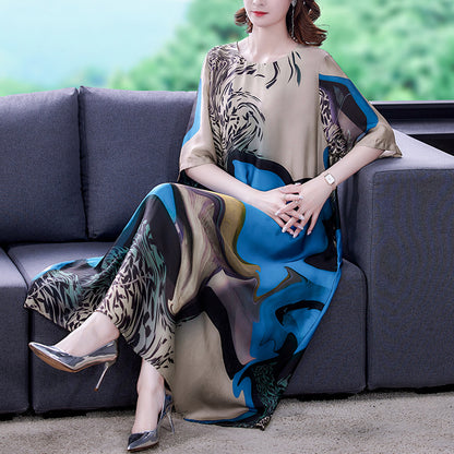 Crepe De Chine Silk Plus Size Dress