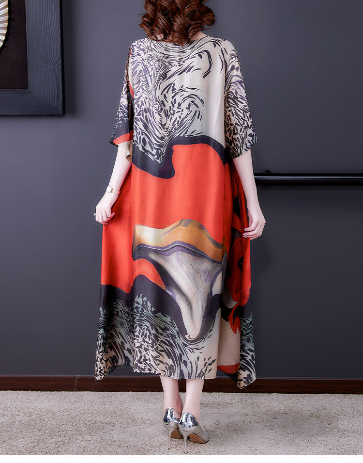 Crepe De Chine Silk Plus Size Dress