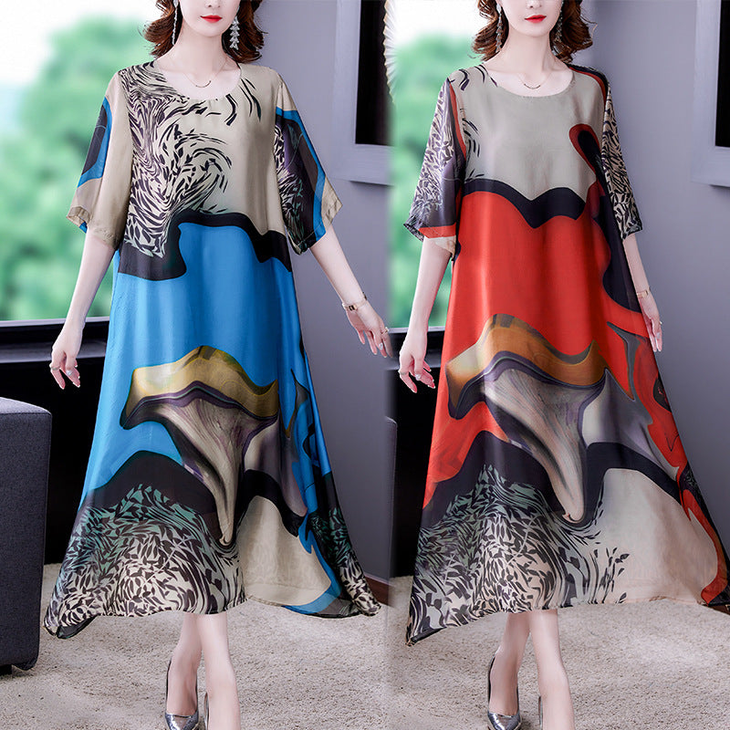 Crepe De Chine Silk Plus Size Dress