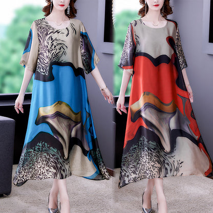 Crepe De Chine Silk Plus Size Dress