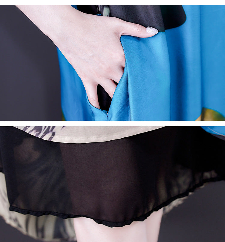 Crepe De Chine Silk Plus Size Dress