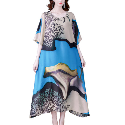 Crepe De Chine Silk Plus Size Dress