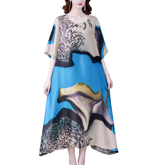 Crepe De Chine Silk Plus Size Dress