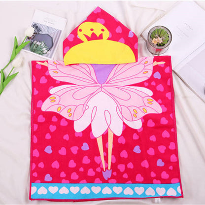 Children's Bath Towel Cartoon Beach Clothes With Hood
