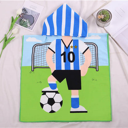 Children's Bath Towel Cartoon Beach Clothes With Hood