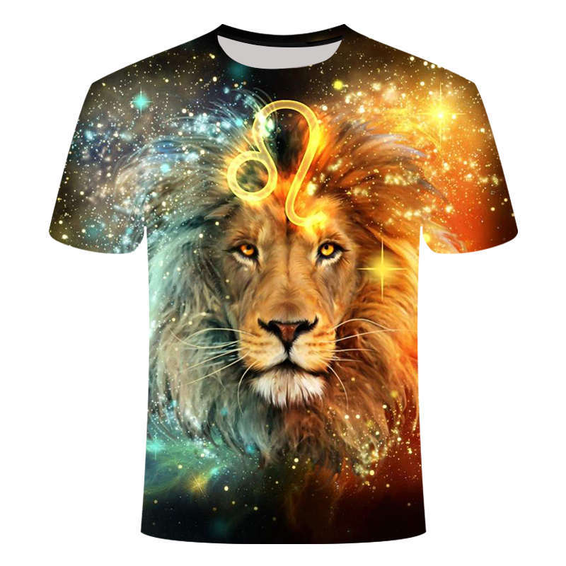 Lion Anime 3d Printed T-shirt