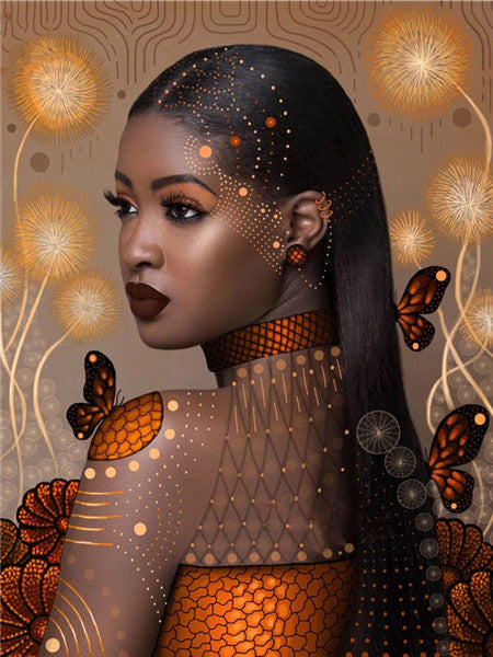 Diamond Painting New Product African Woman Rhinestone Diamond Embroidery