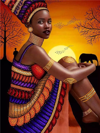 Diamond Painting New Product African Woman Rhinestone Diamond Embroidery
