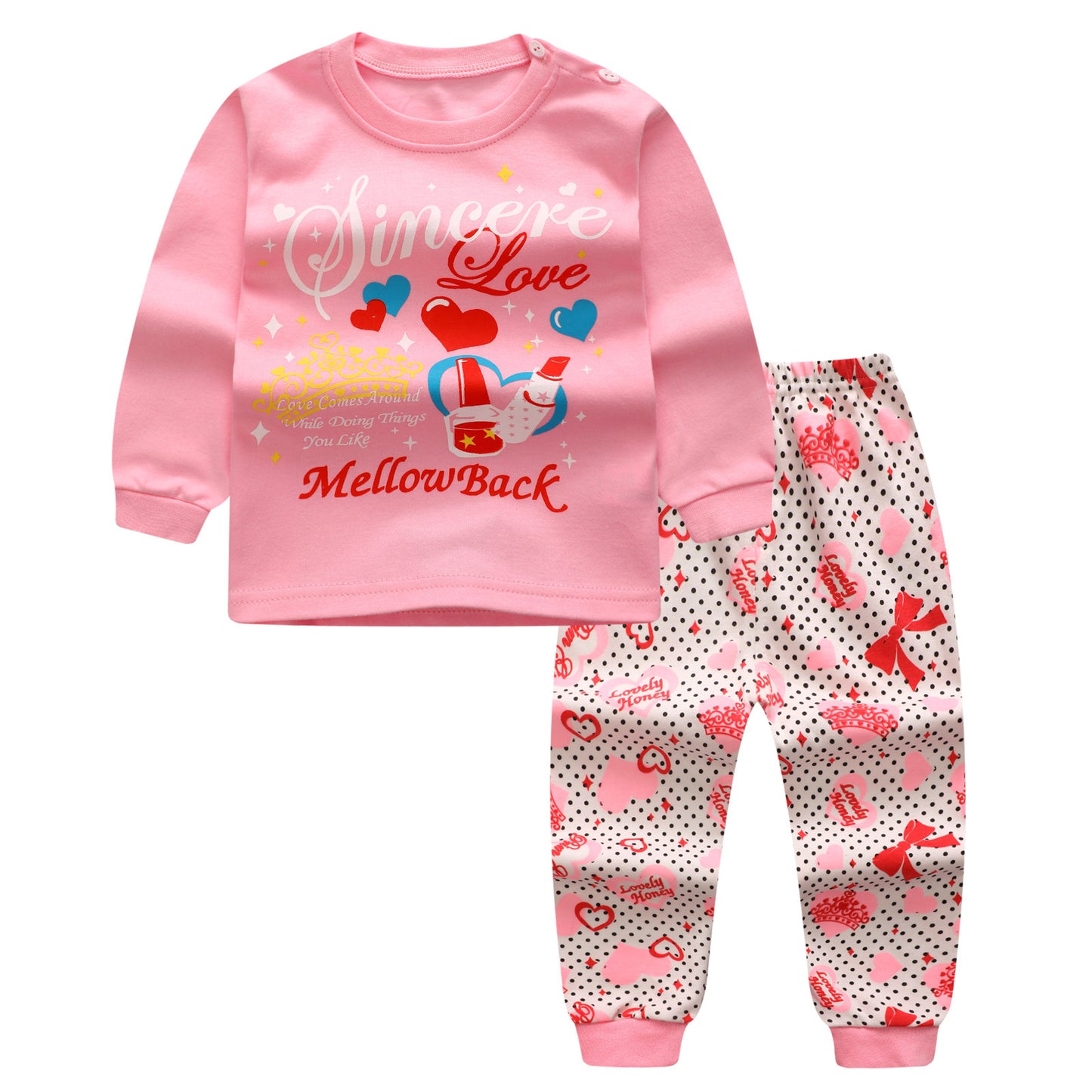 Children's Underwear Set, Two-piece Cotton Set