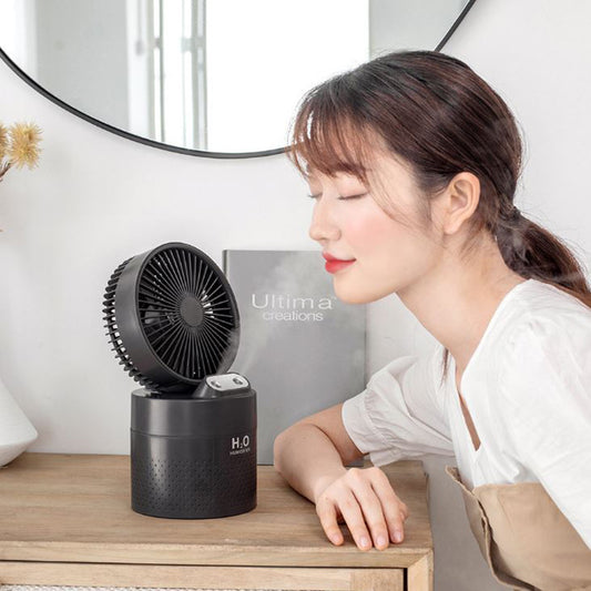 USB Charging Portable Multifunctional Desktop Humidifying Fan