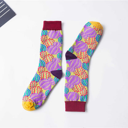 Autumn And Winter New European And American High Tube Socks All Cotton Women''s High Band Creative Street Hip Hop Women''s Socks