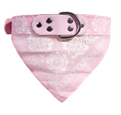 Printed triangle scarf saliva towel small dog collar
