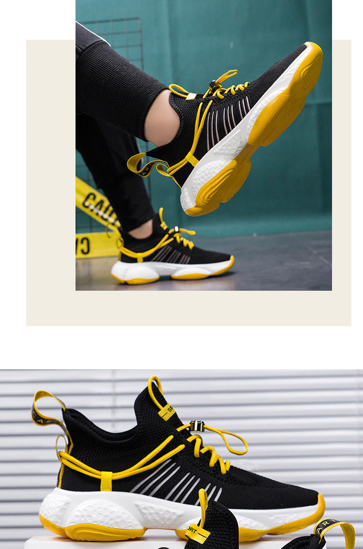 Real fly knitted men's shoes