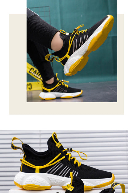 Real fly knitted men's shoes